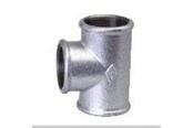 Schroefdraadfittingen - Unite Tee galvanized 11/2x11/2x1/2 - 000130628