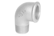 Schroefdraadfittingen - +GF+ Elbow 90° galvanized for m 4 - 770092212