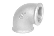 Schroefdraadfittingen - +GF+ Elbow unite 90° galv. for F 1/2 - 770090204