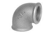 Schroefdraadfittingen - +GF+ Elbow 90° Zwart for F 1/2 x 3/8 - 770090118
