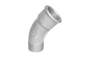 Schroefdraadfittingen - Georg-Fischer Lange bocht van 45° verzinkt voor m 1/4 - 770040202