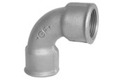 Schroefdraadfittingen - +GF+ Short bend 90° Zwart for F 1/2 - 770012104
