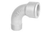 Schroefdraadfittingen - +GF+ Korte bocht 90° verzinkt voor m 1 - 770011206