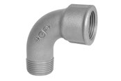 Schroefdraadfittingen - +GF+ Short bend 90° Zwart for m 1/2 - 770011104