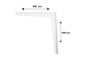Deurbeugels en scharnieren - Home>it Shelf bracket T-profile 300 x 300mm - Wit - 16310