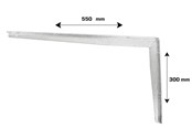 Deurbeugels en scharnieren - Home>it Plankdrager T-profiel 300 x 550mm - verzinkt - 16315