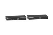 Repeater & zendontvanger - Black Box KVX Series KVM Extender over CATx - 4K Single-Head DisplayPort USB 2.0 Hub Serial Audio Local Video - KVXLCDP-100
