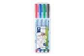 Schrijf- en tekengerei - Staedtler OHP pen Lumocolor correct F 4pcs - 305F WP4-1