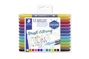 Schrijf- en tekengerei - Staedtler Double-ended brush pens 12 pcs - 3004 TB12
