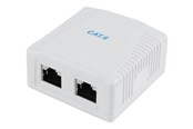 Accessoires - Gembird NCAC-2F6-01 / CAT6 FTP 2-port surface mount box - NCAC-2F6-01