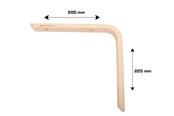 Deurbeugels en scharnieren - Home>it Laminate bracket 20mm 200 x 225mm - 16530
