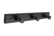 Deurbeugels en scharnieren - Home>it Pine coat rack – 3 pegs – Zwart - 12210