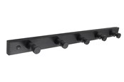 Deurbeugels en scharnieren - Home>it Pine coat rack – 5 pegs – black - 12212