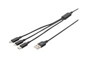 Beelscherm- en tv-kabel - DIGITUS Lightning kabel - 1 m - AK-300160-010-S