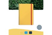 Schrijfblokken, formulieren en notitieboekjes - Leitz  Cosy Notitieboek B5 Soft Touch geruit, spiraalgebonden Warm geel - 44840019