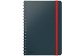 Schrijfblokken, formulieren en notitieboekjes - Leitz  Cosy Notitieboek B5 Soft Touch geruit, spiraalgebonden Fluweel grijs - 44840089