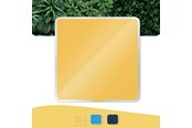 Conferentie & Presentatie - Leitz Cosy Magnetisch Glazen whiteboard, 450x450mm Warm geel - 70440019