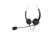 Headphones/Headsets - MediaRange Headset w/mic. Zwart - MROS304