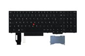 Toetsenbord - Lenovo Chicony - Notebook replacement keyboard - Frans - Zwart - 01YP571