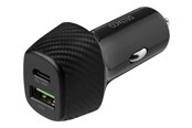 Mobiel - Adapters & Opladers - Deltaco USB-autolader 1x USB-C PD 18 W 1x USB - USBC-CAR120