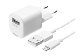 Mobiel - Adapters & Opladers - Deltaco USB-wandlader USB-A 2,4 A incl. 1 m - USB-AC181