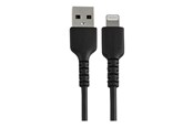 Beelscherm- en tv-kabel - StarTech.com 15cm Durable USB-A Aan Lightning Cable - RUSBLTMM15CMB