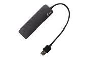 USB hub - I-Tec USB 3.0 Metaal HUB 4 Port with individual On/Off Switches USB hub - 4 - USB 3.2 - Zwart - U3CHARGEHUB4