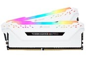 RAM - Corsair Vengeance RGB PRO DDR4-3200 - 32GB - CL16 - Dual Channel (2 pcs) - Intel XMP - Wit met RGB - CMW32GX4M2E3200C16W