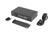 Switch - Lanberg RSFE-8P-2GE-120 - Schakelaar - 10 ports - unmanaged - RSFE-8P-2GE-120