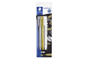 Schrijf- en tekengerei - Staedtler Metal.pen gold.silver& white pen BC - 8323-S BK3