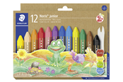 Schrijf- en tekengerei - Staedtler Wax crayon Noris junior 12pcs box - 224 C12