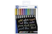 Hobby artikelen - Staedtler Marker metallic brush 10 pcs in set - 8321 TB10