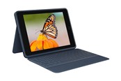 Toetsenbord - Logitech Rugged Combo 3 - German - classic blue - Keyboard and folio case - Blauw - 920-009656