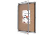 Conferentie & Presentatie - Nobo Premium Plus Afsluitbare Glazen Binnenvitrine Kurk 4xA4 - 1902561