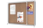 Conferentie & Presentatie - Nobo Afsluitbaar prikbord SlideDoor Kurk 8xA4 - 1915331
