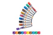 Conferentie & Presentatie - Nobo  Vloeibare Inkt Whiteboard Markers, Ronde punt, Pak van 10 stuks Assorti - 1915381
