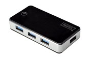 USB hub - DIGITUS DA-70231 - hub - 4 poorten USB hub - 4 - USB 3.2 - Zwart - DA-70231