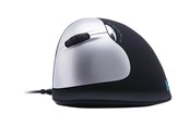 Muis - R-Go Tools R-Go HE Mouse Ergonomic Mouse Large Left - Muis - 5 knoppen - Zilver - RGOHELELA