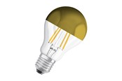 Armaturen & Lampen - Osram LED spot Standaard 7W/827 (50W) filament Transparant Spiegel Goud E27 - 4058075435346