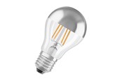 Armaturen & Lampen - Osram LED spot Standaard 6,5W/827 (50W) filament Transparant Spiegel Zilver E27 - 4058075427860