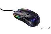 Muis - Xtrfy MZ1 - Zy's Rail - Gaming muis - Optisch - 6 knoppen - Zwart met RGB-licht - MZ1-RGB-BLACK-TP