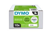 Papier, fotopapier en etiketten - DYMO ® D1 Tape 12mm x 7m black on white 10-pack - 2093097