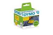 Papier, fotopapier en etiketten - DYMO LW Grote verzendlabels/naambadges (geel) 54mm x 101mm Rol van 220 gemakkelijk af te pellen zelfklevende labels voor LabelWriter labelmakers Authentiek - 2133400