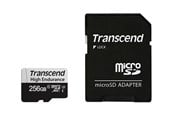 Geheugenkaart - Transcend 350V High Endurance MicroSD/SD - 100MB/s - 256GB - TS256GUSD350V