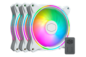 Case Fan - Cooler Master MasterFan MF120 HALO Wit 3in1 - Case ventilator - 120mm - Wit - 30 dBA - MFL-B2DW-183PA-R1