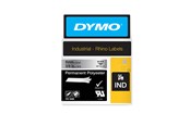Papier, fotopapier en etiketten - DYMO Rhino Industrial Labels Permanent Polyester 9mm x 5.5m - Zwart on Metallic - 18485