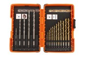 Boren en bits - Boxer Drill bit set – 17 pcs. (combi) - 31316
