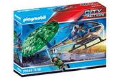 Speelgoedpop - Playmobil Politiehelikopter: parachute-achtervolging - 70569