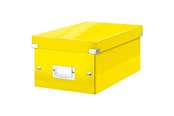 Opbergaccessoires - Leitz Click & Store WOW DVD Opbergdoos Geel - 60420016