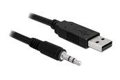 Netwerk-adapter (netwerkkaart, printserver, enz.) - DeLOCK Converter USB 2.0 > Serial-TTL 3.5 mm stereo jack (5 V) - 83115